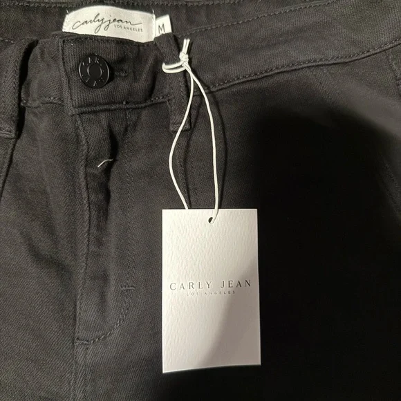 CJLA - Carly Jean Los Angeles Black HENDRIX SHORTS - Picture 2 of 4